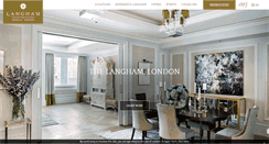 Desktop Screenshot of langhamhotels.com